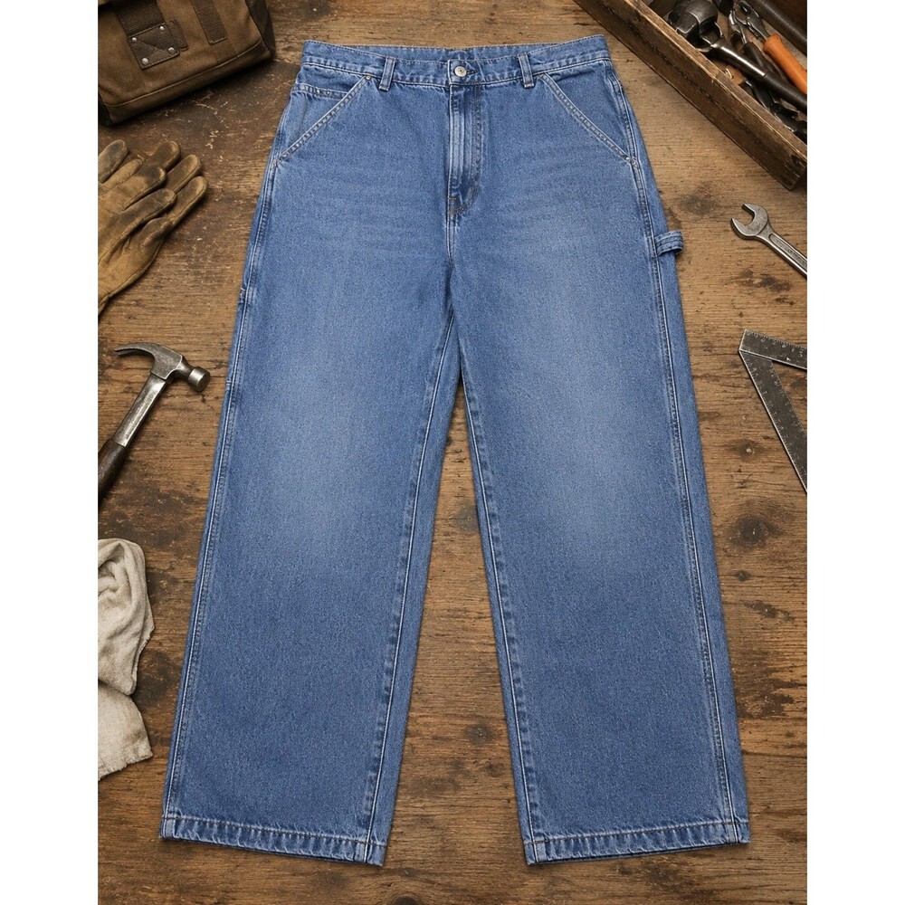 Lucky Brand Carpenter Jeans Mens 36 x 28 Workwear Cotton Loose Straight Leg